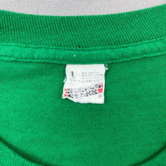 Vintage 1989 Gold Rush Miner Forty Niners T-Shirt Adult Medium Green Made in USA - Picture 5 of 8